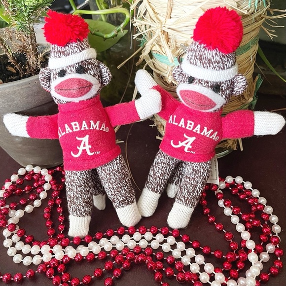 2 Plushland Alabama Monkeys With Beads NWOT - Picture 2 of 8